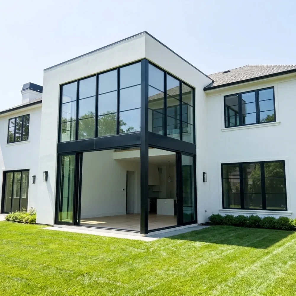 Home addition finished to match the existing house exterior